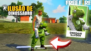 PEGUEI O NOVO MINE DINOSSAURO NO FREE FIRE