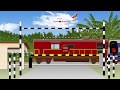 Indian Railroad Crossing anime रेलरोड क्रॉसिंग　インドの踏切アニメ動画
