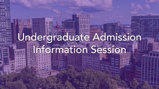 Emerson College - Undergraduate Admission Information Session