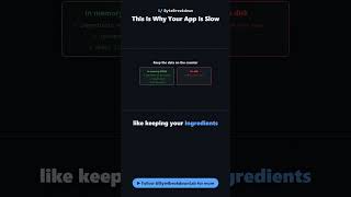 This Is Why Your App Is Slow! #backend #coding #database #programming
