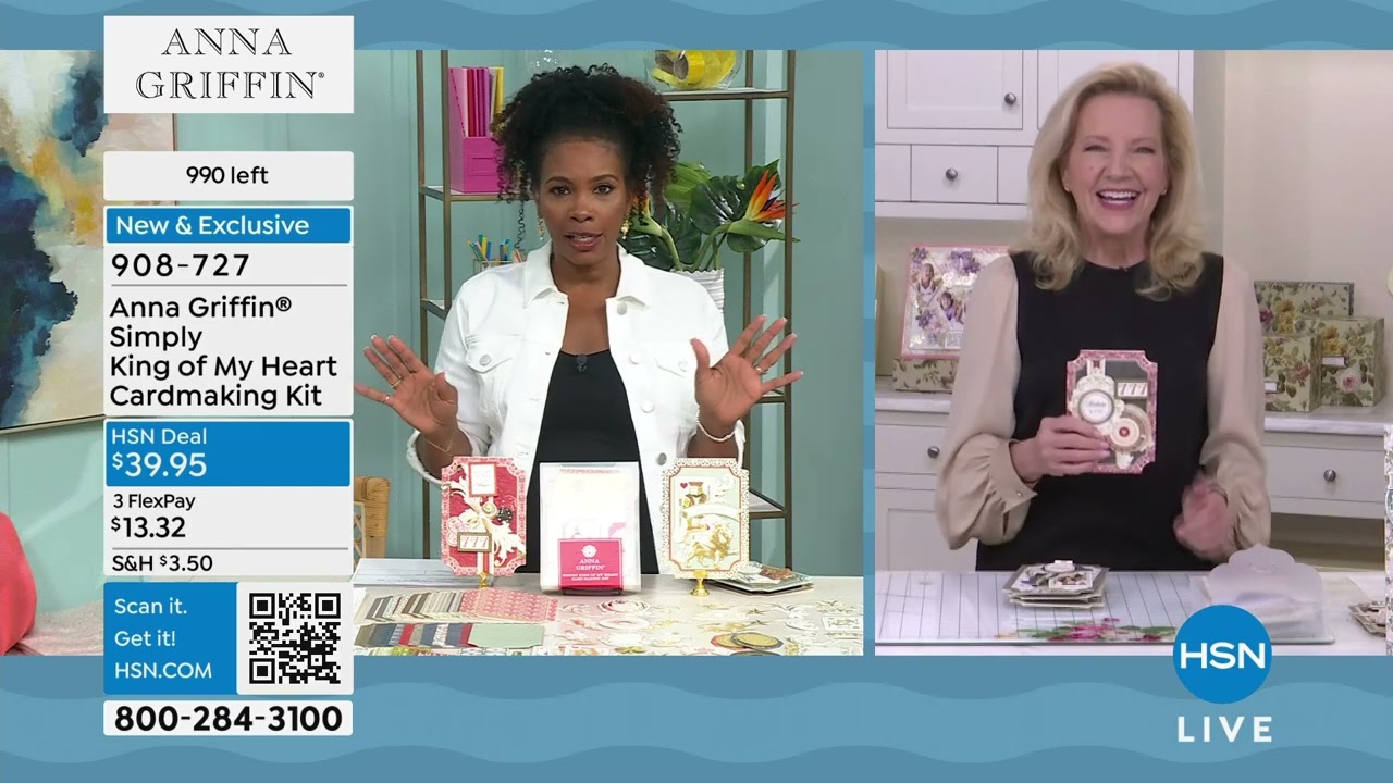 Anna Griffin Simply King of My Heart Cardmaking Kit - YouTube