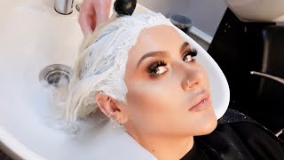 PLATINUM BLONDE HAIR TRANSFORMATION | JAMIE GENEVIEVE