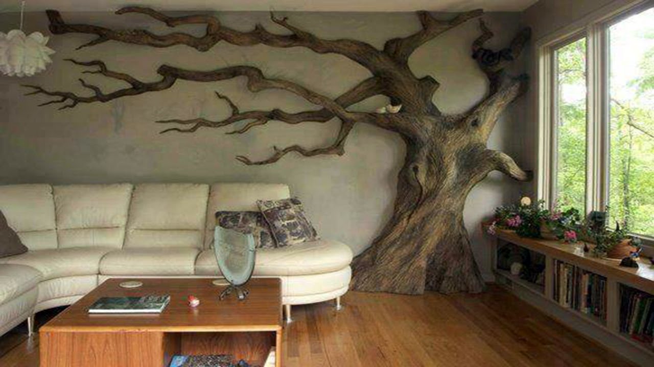 Tree Wall in Living Rooms  YouTube