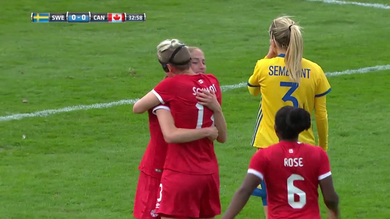 Highlights From Canada Soccer S Women S National Team 1 0 Sweden 6 April 2017 Youtube