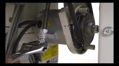How to adjust of the Belt tension of JUKI DDL-8700-7 Lock Stitch Automatic Thread Trimmer Machine