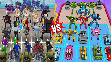Zombie Evolution Battle Vs Merge Robot Master Car Games ⭐ Merge Simulator Battles