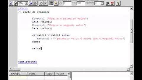 Algorítmo para Iniciantes com Videoalg (Aula 2)