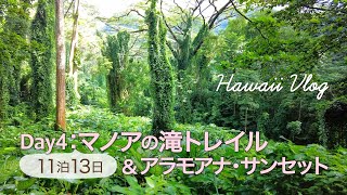 【TheBusで巡るハワイ】ハワイひとり旅11泊13日 Day4 │ TheBusで行くマノアの滝トレイル │ カカアコ・ホールフーズ │アラモアナサンセット │ Hawaii Vlog