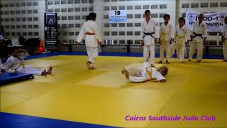Grassroots Judo Children Demonstrating Ukemi Breakfalls At Cairns Southside Judo Club