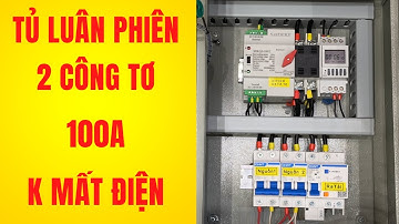 Tủ ATS 100A đảo 2 công tơ không mất điện có chống giật - DITICO