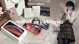 IPHONE XS UNBOXING 2023📦🛒 | buying myself a new phone, what’s on my iphone