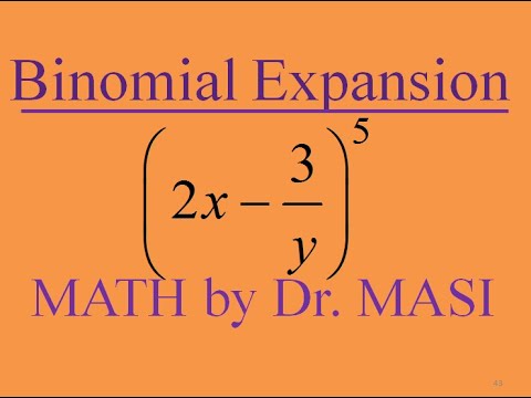 How to Expand using Binomial Theorem (2x-3/y)^5 ?