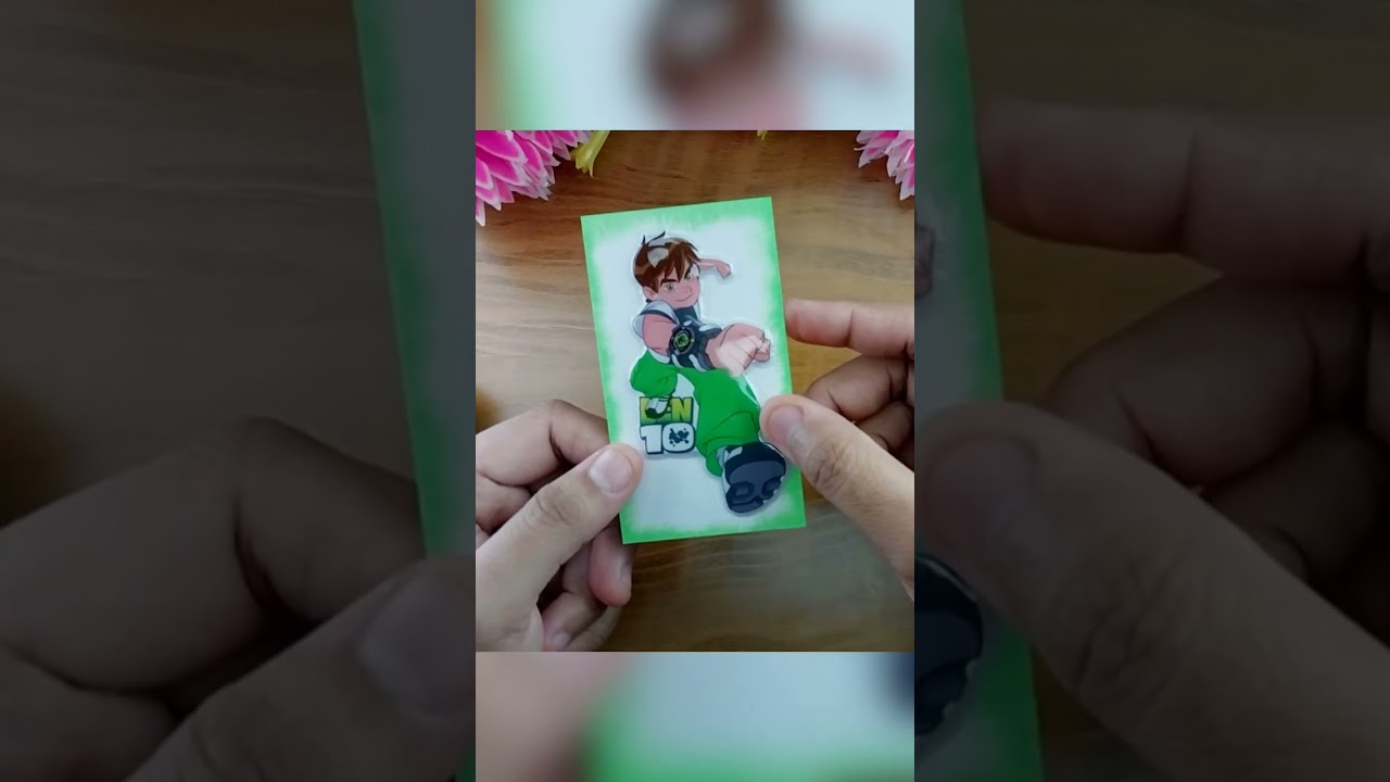 Ben 10 Card ASMR | Relaxing Flip, Tap & Scratch Sounds 💚 | No Talking 