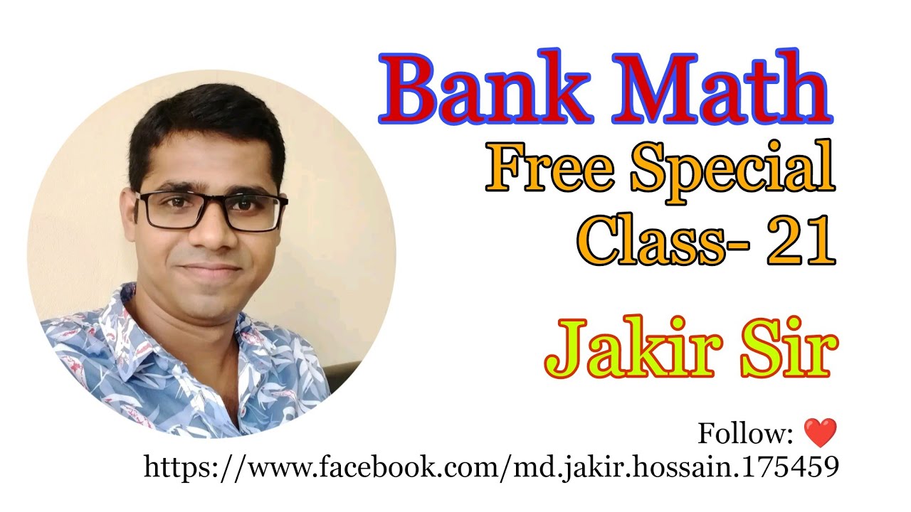 Bank Math Free Class 21 - YouTube