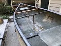 Fiberglass canoe repair and restoration.