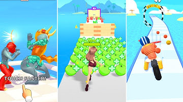 Rope Man vs Run Health vs Monster Run | iOS, Android gameplay walkthrough 😘🤣