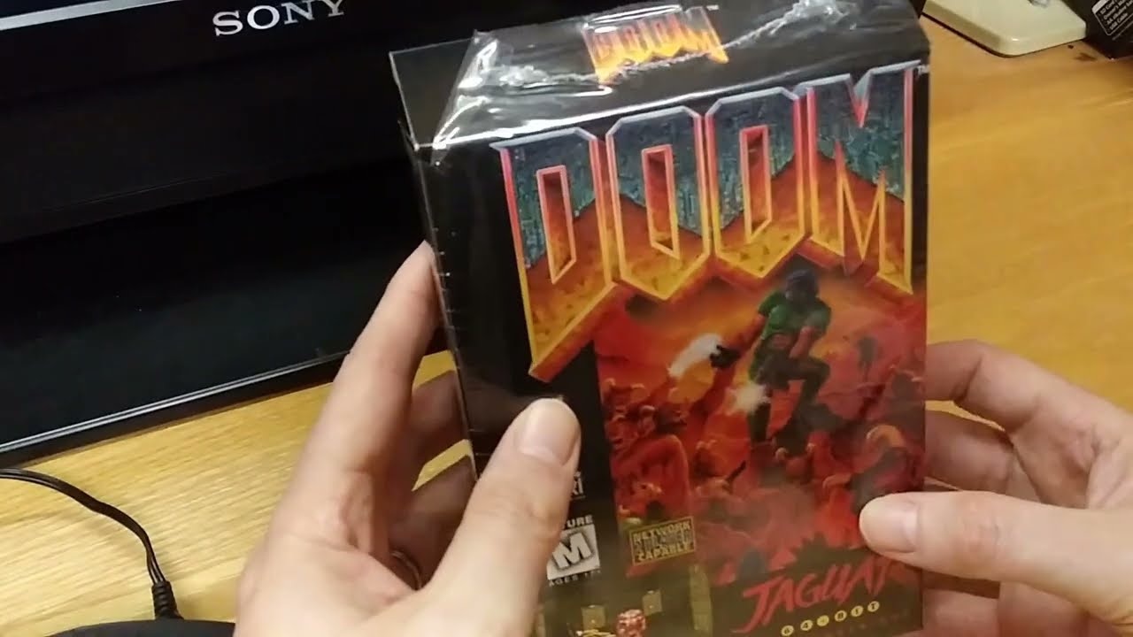 Atari Jaguar Doom ~ New Factory Sealed Hang Tab ~ Great Condition ~ Shrink  Wrap 77000400307