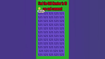 Find the Different Number Only Smart People Can Solve It 30-Second Brain Test! Can You Spot It
