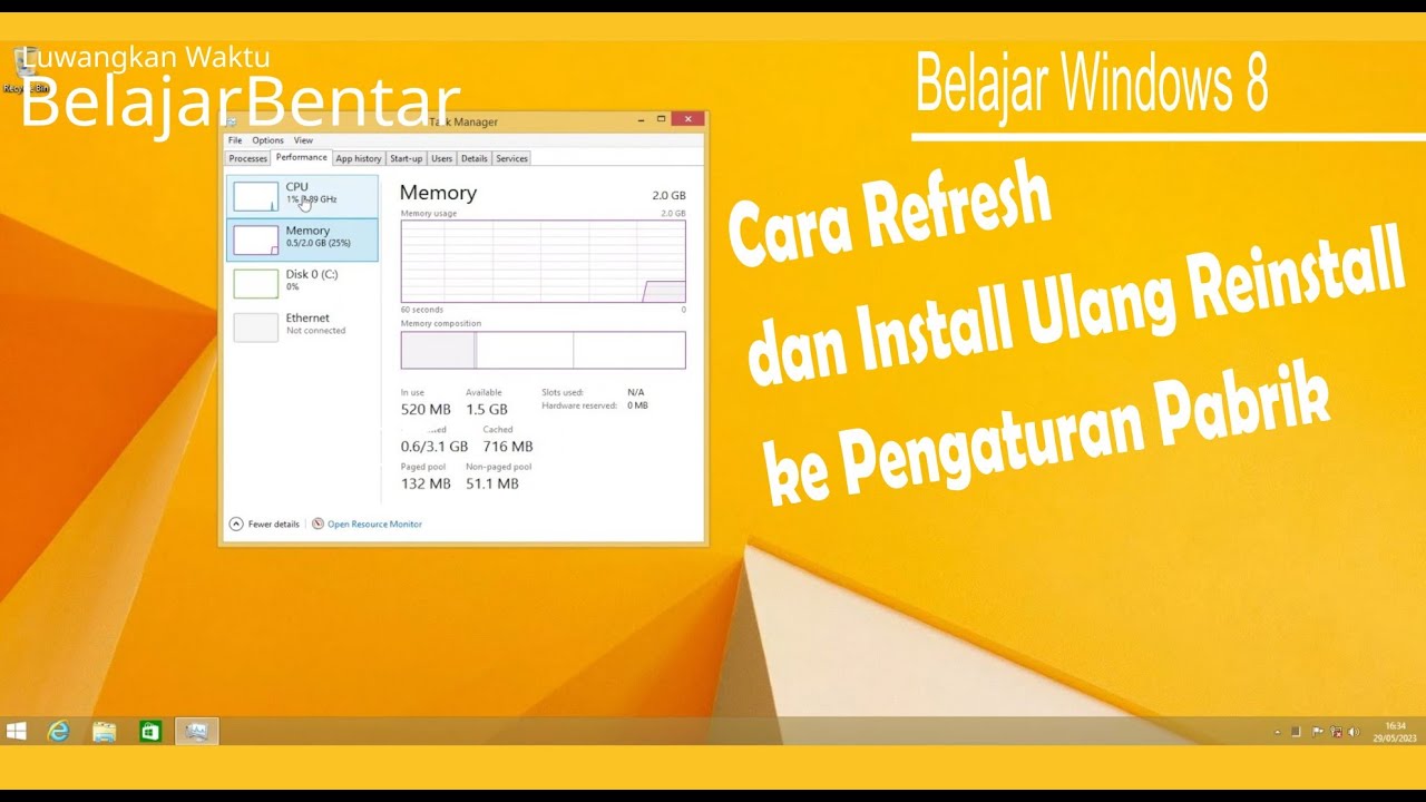 Belajar Windows 8 Cara Refresh dan Install Ulang Reinstall ke ...