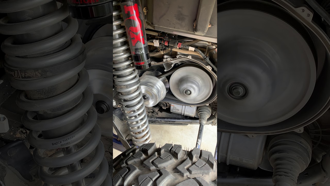 New STM Rage 3 primary clutch freshly installed on the 2020 RZR Pro XP 4