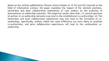 Network Positions, Similarities, Prior Collaboration Experiences and the Evolution of Co authorship