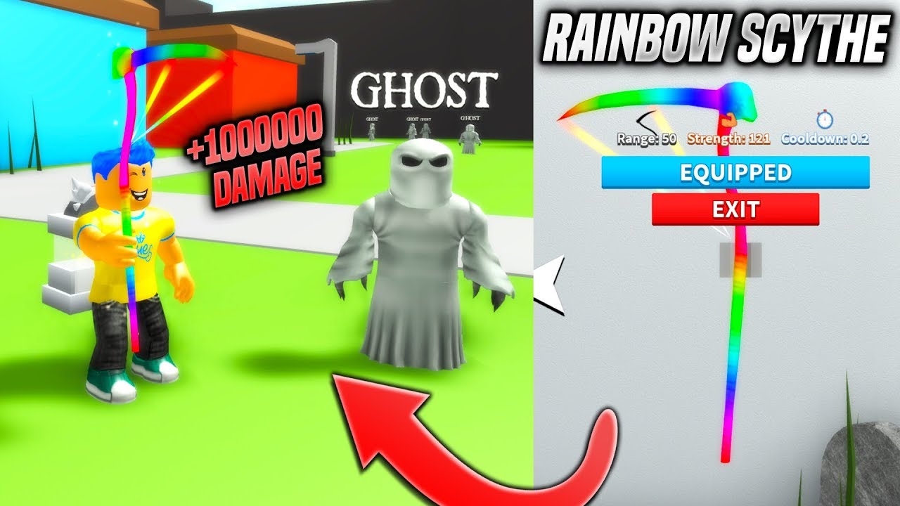 The Rainbow Scythe In Reaper Simulator 2 Is Soo Insanely Good Roblox Youtube - rainbow scythe roblox