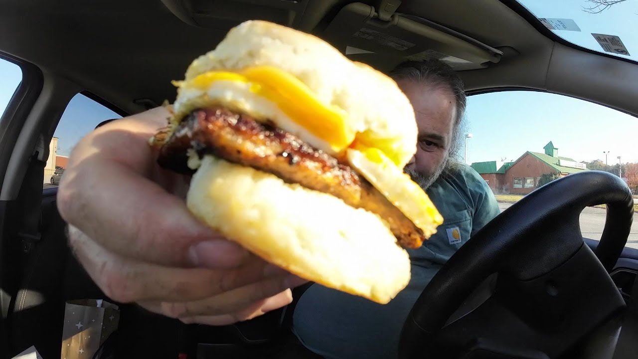 Wendy's Sausage, Egg & Cheese Biscuit review YouTube