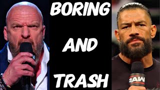 RAW WAS UNEVENTFUL TRASH!! LOL!! (LIVE RANT)