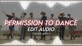 Permission to dance - bts |audio edit| screenshot 3