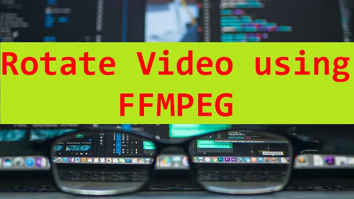 Rotate video using FFMPEG