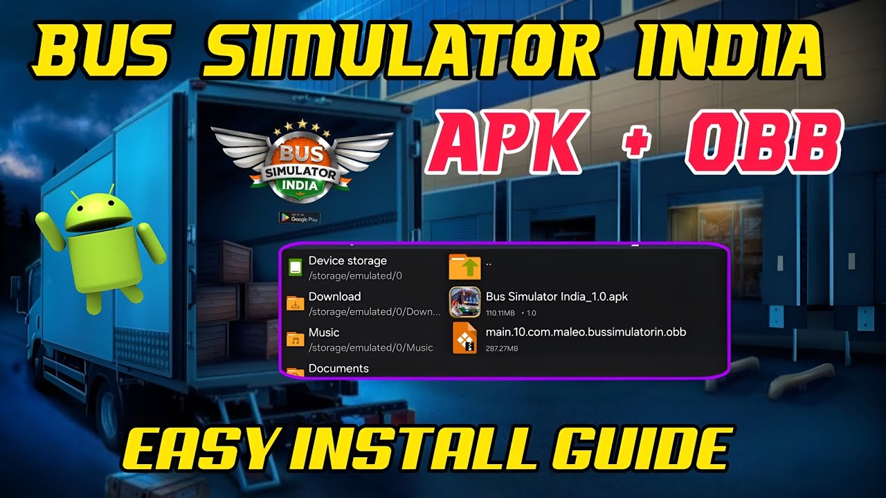 😍🤑 INSTALL APK OBB ON BUS SIMULATOR INDIA 🇮🇳 TAMIL TN PRIVATE BUS ...