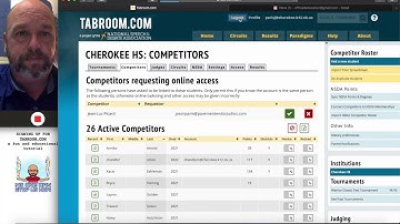 Tabroom Tutorial 1: Signing Up for Tabroom