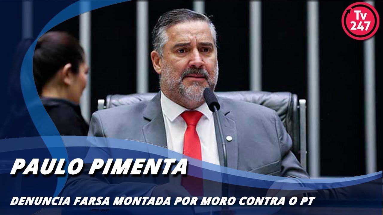 esquerda vs direita Pimenta denuncia farsa montada por Moro contra o PT