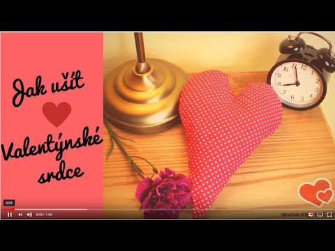 Video: Jak Ušít Srdce Tildy Na Valentýna