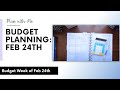 Plan With Me: Budget planner - February 24th