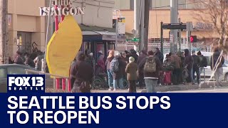 Crime-ridden bus stops set to reopen next month | FOX 13 Seattle
