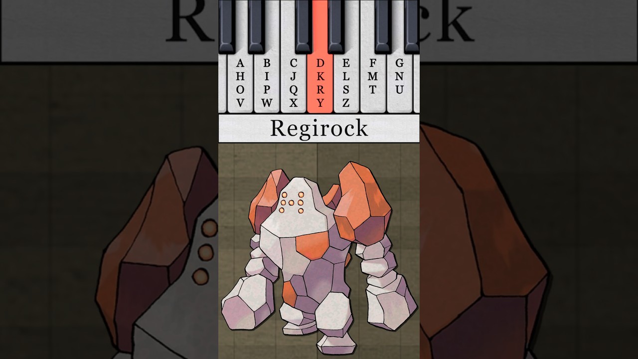 Regirock, Regice and Registeel turned into a musical jingle! #pokemon #piano #jingle