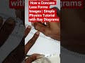 Image Formation by a Concave Lens | Ray Diagrams & Easy Explanation for Students #shorts