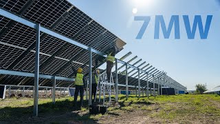 7MW Photovoltaic Farm Assembly | Reca RS18 Ground Mounting System