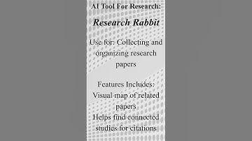 AI Tool For Research (Scite and Research Rabbit)