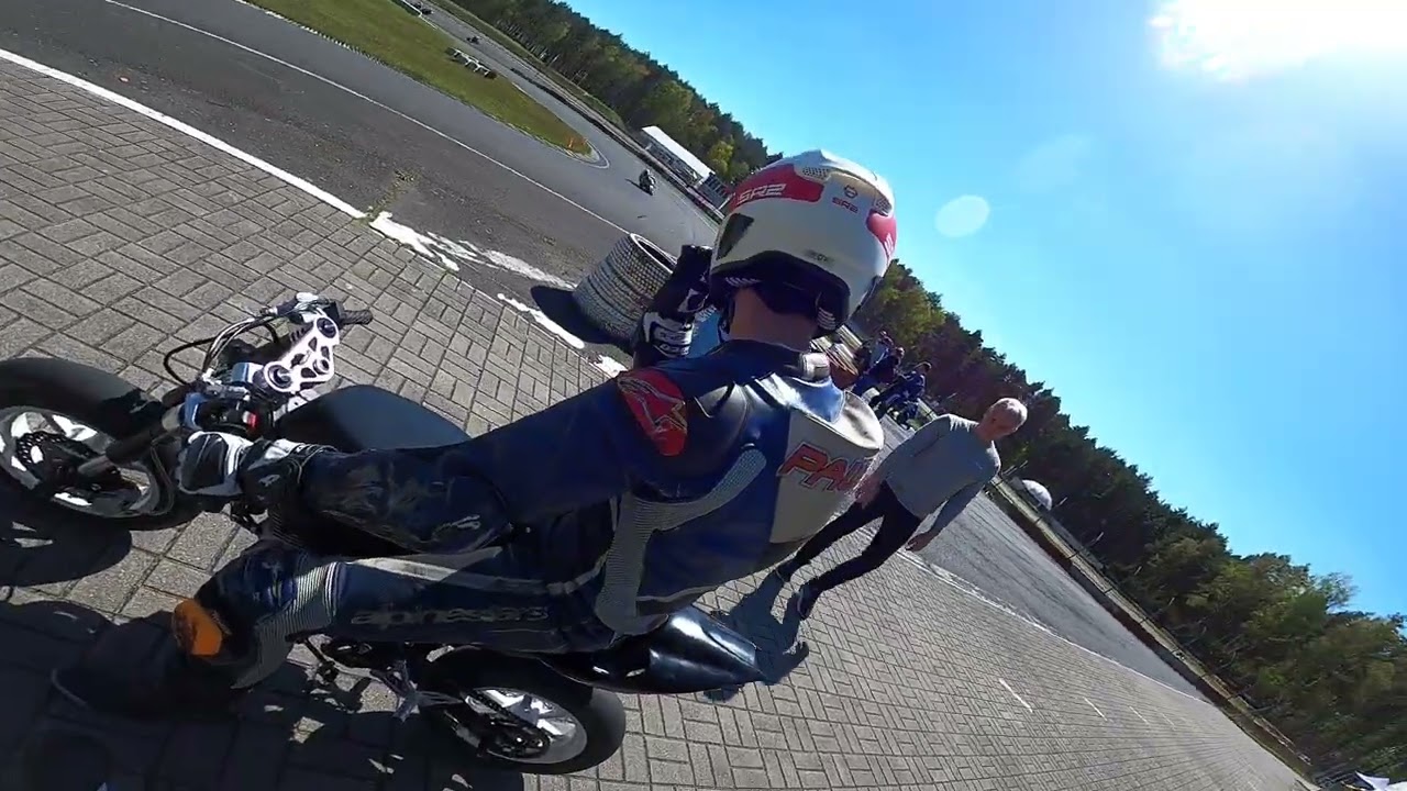 Tor Stary Kisielin MiniGP trening - Milan i Oleg Pawelec, Jurand Kuśmierczyk