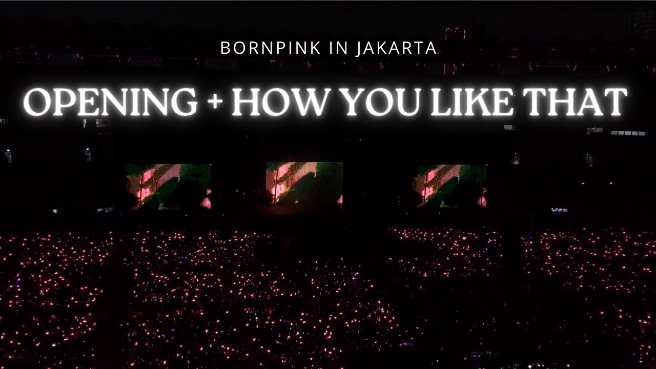 OPENING + HOW YOU LIKE THAT - BLACKPINK | Bornpink in Jakarta Day 1