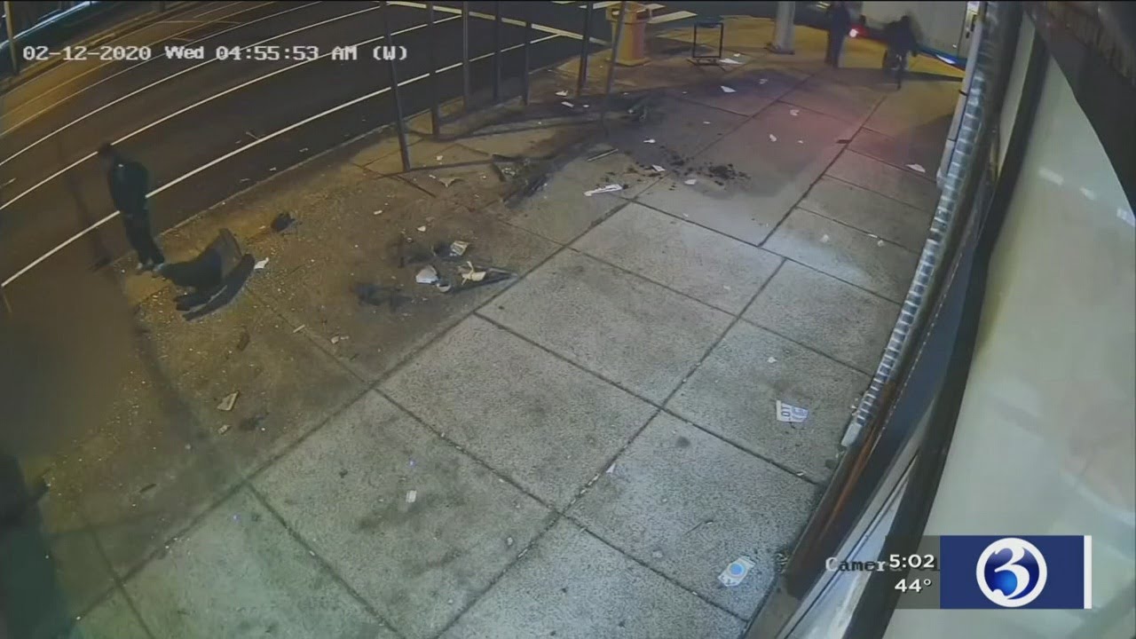 VIDEO: 1 dead in Hamden bus stop crash, woman charged