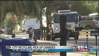 City of Tucson to pick up recycling every other week