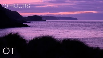 Twilight Ocean in the Scottish Highlands | Ambient Ocean Sounds for Relaxing | Studying | Sleeping