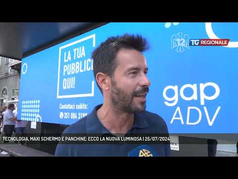 TECNOLOGIA, MAXI SCHERMO E PANCHINE: ECCO LA NUOVA LUMINOSA | 25/07/2024