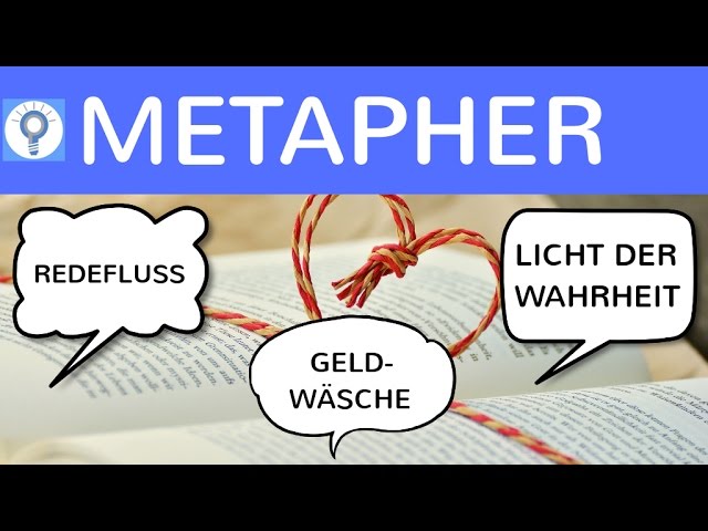 Metapher Was Ist Eine Metapher Erklarung Wirkung Beispiele Rhetorisches Stilmittel Figur Youtube