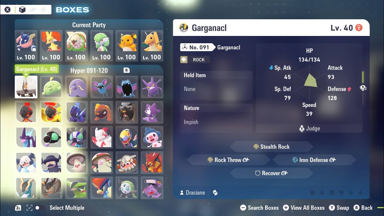 Pokémon Legends: Z-A Mega Dimension DLC - Complete Living Pokédex