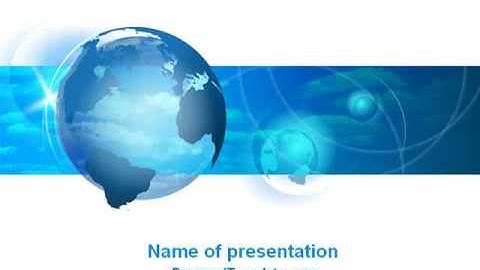 World Sky PowerPoint Template by PoweredTemplate.com