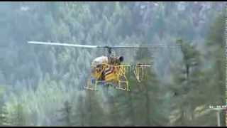 HalleyfiveTv: Elicottero Lama Lavori sostituzione cavi alta tensione